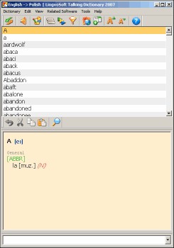 LingvoSoft Dictionary 2009 English <-> Polish 4.1.29 screenshot